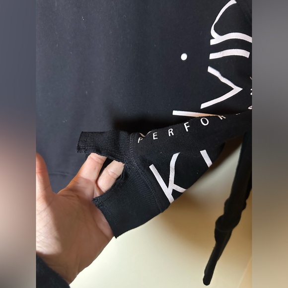 Calvin Klein Performance Fleece-Lined Black Pull Over Sweatshirt Size Large - Picture 5 of 8